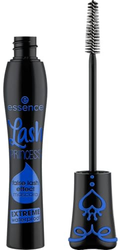 essence Lash PRINCESS false lash effect mascara EXTREME waterproof, Schwarz, volumengebend, Falsche Wimpern-Effekt, definierend, vegan, wasserfest, Nanopartikel frei, ohne Parfüm, 1er Pack (12ml)