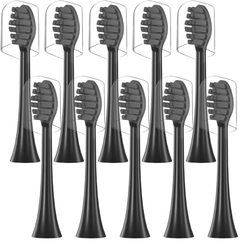 Ersatz-Bürstenköpfe, kompatibel mit Happy Brush, Eco VIBE 3 | Elektrische Zahnbürstenköpfe mit dust removal C