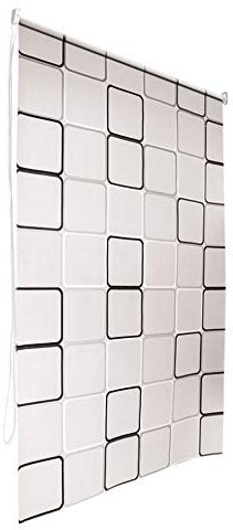 Tropik Home Bathroom Shower Curtain Roller Blind Extra Long, 4 Width Sizes, Quadro (80 X 240CM)