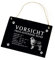 Australian Shepherd Schild Schiefer Gravur Spruch Vorsicht Freilaufender Hund - Schiefertafel Türschild 22x16cm | Dekolando