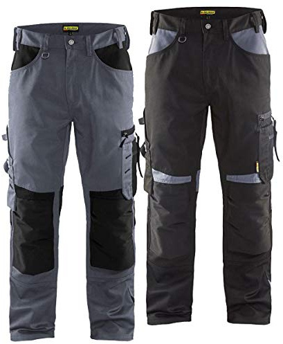Blaklader 15561860 Hose ohne Nageltaschen, Stein/ Schwarz, Größe: C50