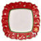 Villeroy & Boch Toys Delight Speiseteller eckig, festlicher Speiseteller für jeden Anlass, Premium Porzellan, rot, bunt, mikrowellensicher