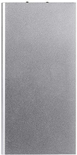 Batterie Externe Plate pour XIAOMI Mi 9T Smartphone Tablette Chargeur Universel Power Bank 6000mAh 2 Port USB (Argent)