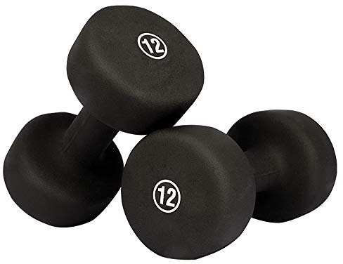 ZXQZ Fitness-Hantel Hantel, Multifunktions-Turnhalle und Heimtraining Feste Dumbbells Mini Neopren Hantel Integrated Molding Nicht Leicht Zu Scroll Kleine Hantel (Size : 12kg)