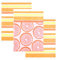 Lashuma Spültücher 3er Set, Handtücher Gestreift 50x70 cm, Küchentücher Baumwolle Orange