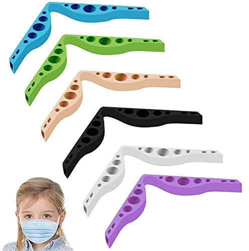 JPYH 6PCS Nasenrücken,Silikon Nasenrücken-Halter Einstellbar Nasenbügel,Verhindern Beschlagen von Gläsern, 6 Farben