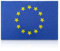 Finally Home Europa Flagge Patch zum Aufbügeln | 7,3 x 5 cm | Europaflagge Patches, Europe Flag Bügelbild, EU Fahne Aufbügler, Aufnäher