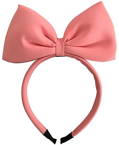 Fascia per capelli rosa con fiocco, da donna, accessorio per capelli per cosplay, ideale come regalo di compleanno o di Natale