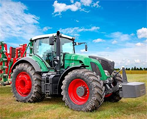 GBDEHYY Papier Peint de Photo, tracteur agricole Papier Peint Intissé Panoramique Poster Tableaux Muraux pour Salon Chambre D'enfants Restaurant Décoration Murale 200x150 cm
