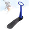 PJDDP Schneeschlitten für Kinder und Erwachsene, faltbares Schneescooter-Brett mit Griff, langlebiger Schneegleiter-Schlitten für Schnee und Gras, Leichter Schneescooter-Skischlitten,Blau
