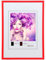 IDEAL TREND New Lifestyle Kunststoff Bilderrahmen Kunststoffrahmen Bildhalter Bildträger: Farbe: Rot | Format: 50x70