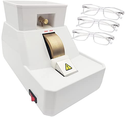 Smerigliatrice Ottica Manuale per Lenti, Smerigliatrice Manuale per Occhiali Smerigliatrice Manuale per Occhiali, Scanalatura Ruvida E Fine E a Forma di V, Molatrice per Occhiali