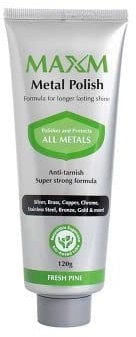 Maxm Metal Polish 120g stainless steel silver gold brass copper pewter chrome aluminium and more
