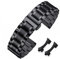 HEYOZURY Uhrenarmbänder für Uhr mit Geraden und Gebogenen Ende 16mm,18mm,19mm,20mm ,22mm,24mm Metal Ersatzband Armbänder für Herren/Damen