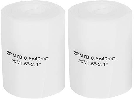 Qiilu 50,8 x 10,2 cm dicker Reifenschutz, 2 Stück, pannensicher, Gurtbandschutz-Set, weißes Polyurethan-Pad, Mountainbike, Rennradfahren, Sory (Anti Krawatten)