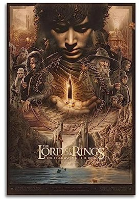 UMCHU Lord of Rings Hobbit Poster Dekorative Malerei Leinwand Wandkunst Wohnzimmer Poster Schlafzimmer Malerei,Wandkunst Bilddruck Moderne Familienzimmer Dekor 12x18inch(30x45cm)