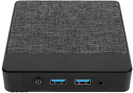 Tosuny PC Windows 11 Pro, N4020 CPU, 6GB 64GB ROM, Desktop Computer, unterstützt M.2 SSD, 2.4/5G WiFi, BT5.0, 4K@60Hz, 2 HDMI, USB x4, Gigabit Ethernet, mit Halterung