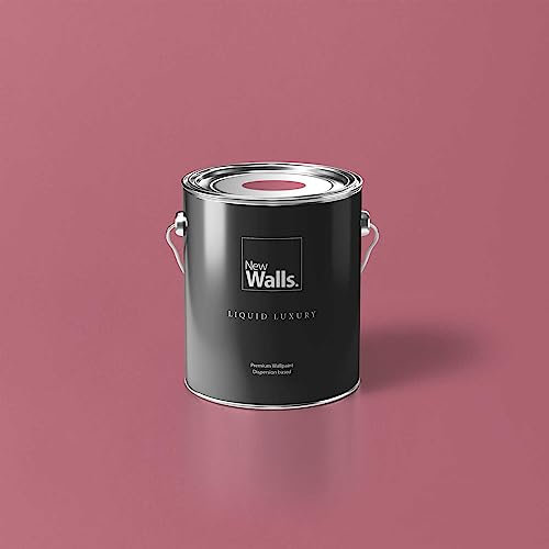 New Walls Premium Peinture murale Rose Foncé Liquid Luxury Peinture émulsion d'intérieur - 2,5 L