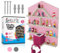 SHELFIE Villa Tonie Magnetic Shelf for Tonie Box Including Charging Station, Approx. 50 Tonie Figures and Headphones 60 x 50 cm (Pink)
