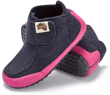 Gumbies Quokka Indoor & Outdoor Slippers, Easy Slip On House Booties with Recycled Materials, Ideas for Gift Giving for Men & Women, Navy & Pink, UK 9