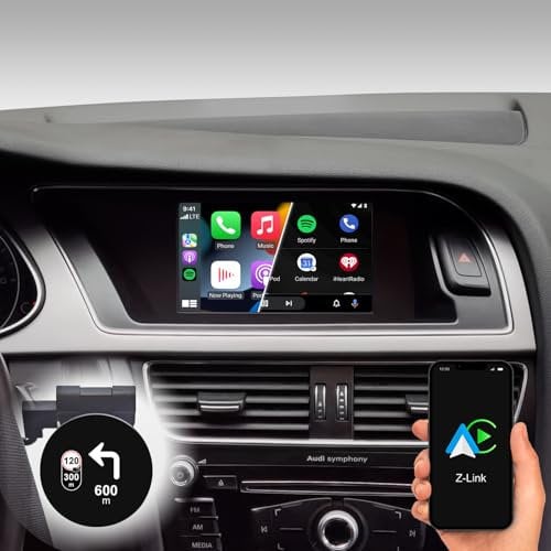 DYNAVIN Android Autoradio Navi für Audi A4 A5 Q5 S4 S5 mit Concert/Symphony Radio, 6,5 Zoll Radio mit Wireless Carplay und Android Auto | Head-up Display | Inkl. DAB+: D9-DMI Ultra Flex