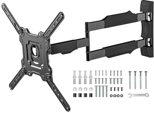 Digank Long Reach TV Wall Bracket 720mm for Most 26-55 Inch TVs, Corner TV Bracket up to 35kg, Full Motion Universal Long Arm TV Wall Mount with Swivel, Rotate and Tilt, Max VESA 400x400mm