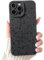 NITITOP Compatible with iPhone 13 Pro Max Case Cute Black Cool Design Flower Floral Rose Pattern for Women Girl Soft TPU Shockproof Protective Phone Cover Girly - Rose