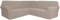 YCDZSW Couch Bezug, Sofabezug L Form Ecksofabezug 3-teilig Stretch Sofa Überzug, Sofa Cover Rutschfester Couch überzug Sofahusse Schutz Waschbar Für Wohnzimmer (Khaki,7 Sitzer)