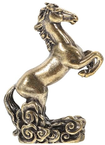 Cabilock Sculpture De Cheval Cuivre Massif Ornement De Bureau Décoration Feng Shui Artisanale Réussite Et Prospérité Décor Animal De Bureau