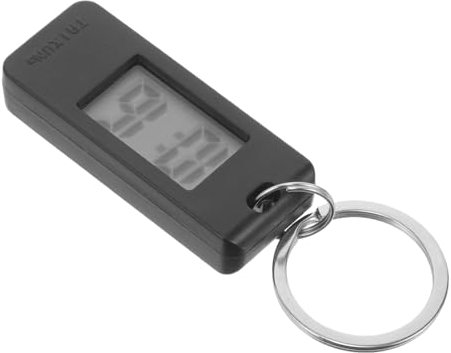Holibanna Formulaire de porte-clés étudiant montres électroniques montres numériques étudiantes montres porte-clés montre de poche porte-clés montre suspendue muette Pile bouton Black
