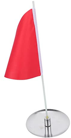 Happyyami Golf Flag Stainless Steel Hole Cup Set, Portable Golf Training Flagstick for Putting Green Practice, 2pcs Golfing Accessories for Golfers