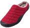 Microwave Slippers Warm Slippers For Women Warm Slippers Soft And Comfortable Keeping Your Feet Warm In Winter Moccasin Slippers Mens Fluffy Slippers House (Red, 8.5)