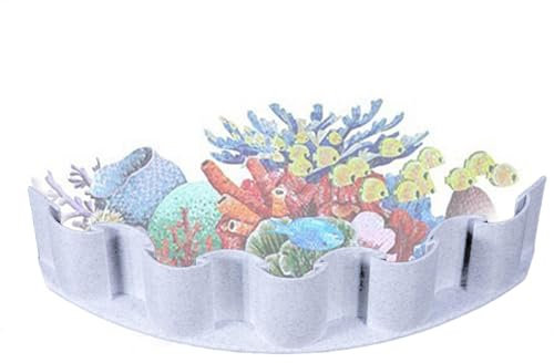 Aquarium-Substrat-Absperrgitter, Aquarium-Substrat-Trennwand, dekorativer zum Trennen von Schichten in Aquarien und Terrarien (verschiedene Größen)