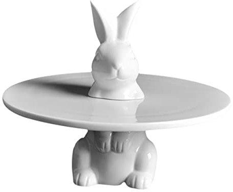 IMIKEYA 1pezzi Alzata Per Torte in Portafrutta Piatto Per Snack e Dessert Per Feste Conservare Ed Esporre Dolci Come Torte Cupcake e Muffin