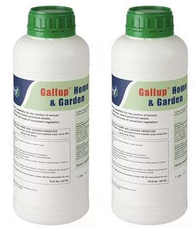 Super Strength Glyphosate Home & Garden 1L Powerful Weed Killer (x2 bottles)