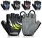 WESTWOOD FOX Fahrradhandschuhe für Herren & Damen – Fahrradhandschuhe halbe Finger gepolstert, rutschfest, atmungsaktiv, leicht, Handfläche, stoßfest, MTB, BMX Fahrrad Handschuhe Kurz (Grün, M)