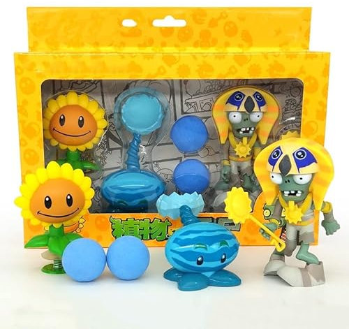 Zombies Peluche,Erbsen Schütze Sonnengott Zombie Spielzeug Set,Pflanzen Krieg Zombies Spielzeug,Das Geschossen Werden Kann,Kinder Geschenke Geburtstags Party Dekoration Figuren Kinderspielzeug-3Pcs