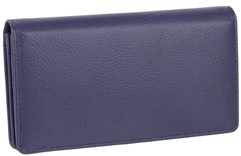 Golunski Leather Ladies Matinee Purse/Wallet RFID Protected - Navy