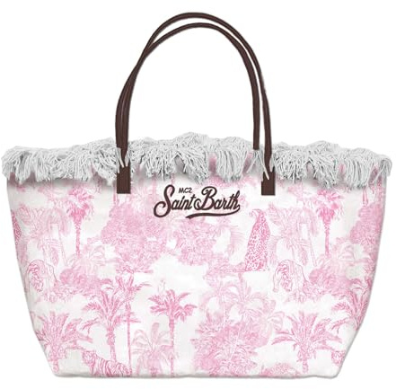 Saint Barth Borsa Donna da Mare in Canvas con Logo