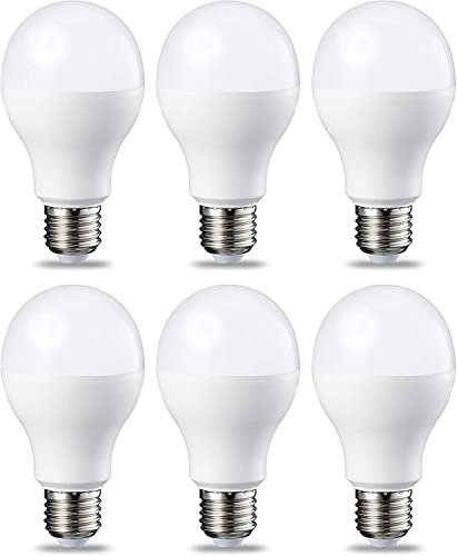 Amazon Basics LED-Leuchtmittel, Edison-Schraubgewinde E27, 14 W (entspricht 100-W-Glühbirne), Kaltweiß, nicht dimmbar, 6 Stück (1er Pack)
