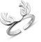 Helen de Lete Hirsch Horn 925 Sterling Silber offenen Ring