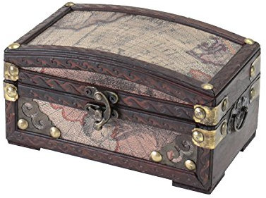 HMF 6405-117 Schmuckschatulle aus Holz | 17 x 10 x 9 cm | Klein | Kolumbien