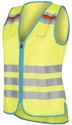 Wowow Unisex Lucy Jacket Reflexweste, Gelb/Silber, L