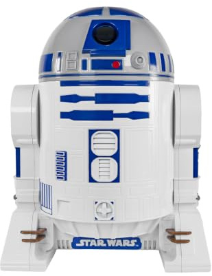 Uncanny Brands Star Wars R2D2 Máquina para hacer palomitas de maíz, totalmente operativo, aparato de cocina droide