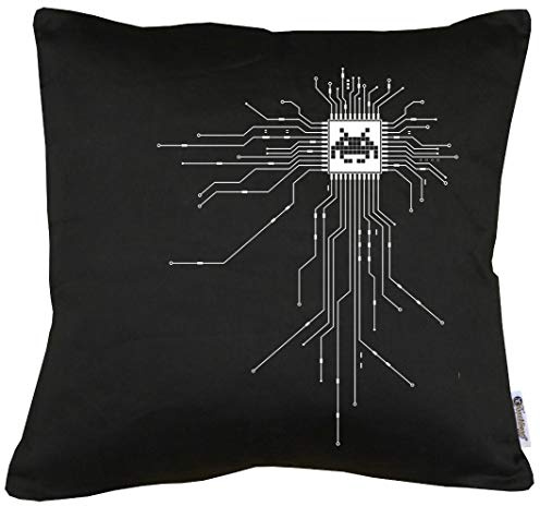 TShirt-People Nerd CPU Cyborg Computer Chip Kissen mit Füllung 40x40cm
