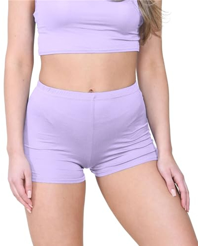 janisramone® Women's Stretchy Mini Shorts - Chic Hot Pants for Club, Dance & Gym, Perfect Summer Fashion, Fitted Style