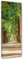 Feeby Bild auf Leinwand Landschaft Kunstdruck modern Natur Grün 30x90 cm