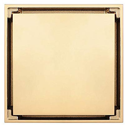 WHR-HARP Bodenablauf Senkrecht 100x100mm Duschablauf Badablauf Design begehbare Dusche Siphon Geruchsverschluss, für Küche, Waschraum, Hotel, WC,sewagevalve1