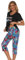 Misscoo Ensemble de Pyjama Femme Coton Manche Courte Vêtements de Nuit Fille Sleepwear Idéal pour Printemps et été Hiver -S-Noir