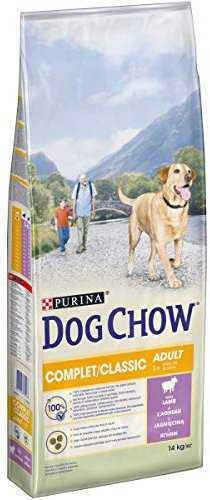 PURINA DOG CHOW | Adulte | Croquettes pour Chien |Complet avec de l'Agneau | Lot de 1 | 14 kg | Sac